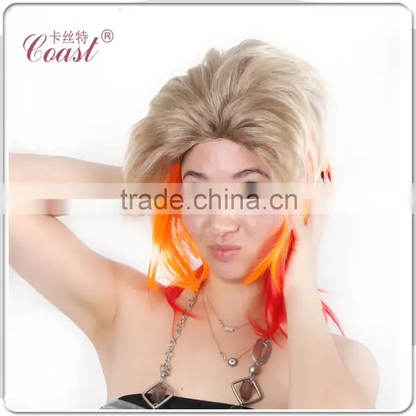 Cheap Fashion Rock Star Fake Spiky Punk Synthetic Hair Wig photo-5