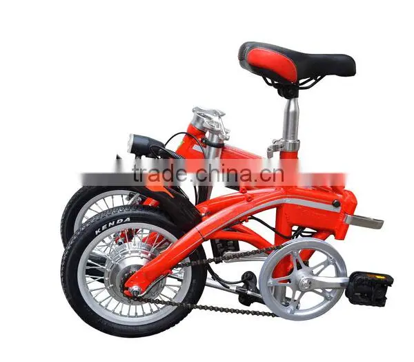 Hot Selling Cheap 14`` Mini Folding Electric Bike for Teenagers photo-2