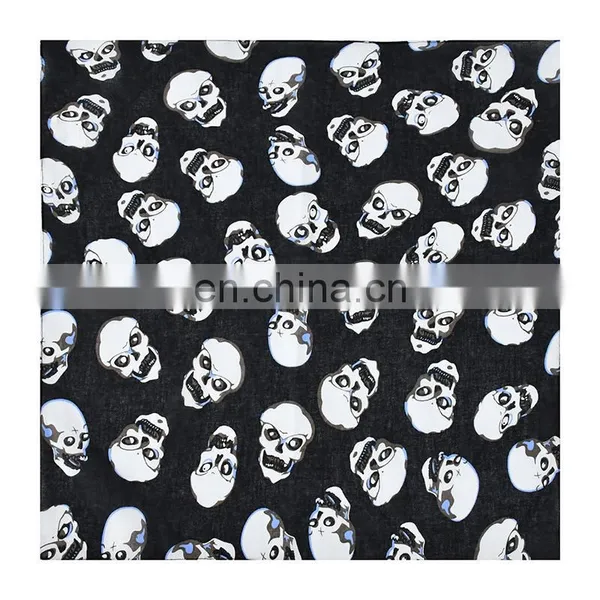 Factory Multi Color Square Cotton Sport Head Kerchief For Sale Polyester Square Designer Bandanas Headband Custom Logo photo-5