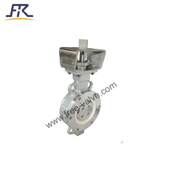 DN100 PN16 Ceramic Lined Butterfly Valve photo-1
