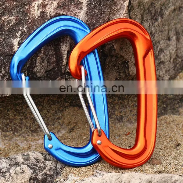 JRSGS Customized 22KN Carabiner Outdoor Activity Hooks Hammock Carabiner Clip Aluminum Wire Gate Snap Hook S7102S photo-3
