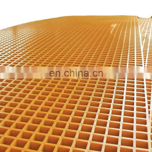 Customized Walkway Grating Anti-corrosion Anti-aging Molded Frp Flooring 38mm*38mm*30mm Fiberglass Grating photo-2