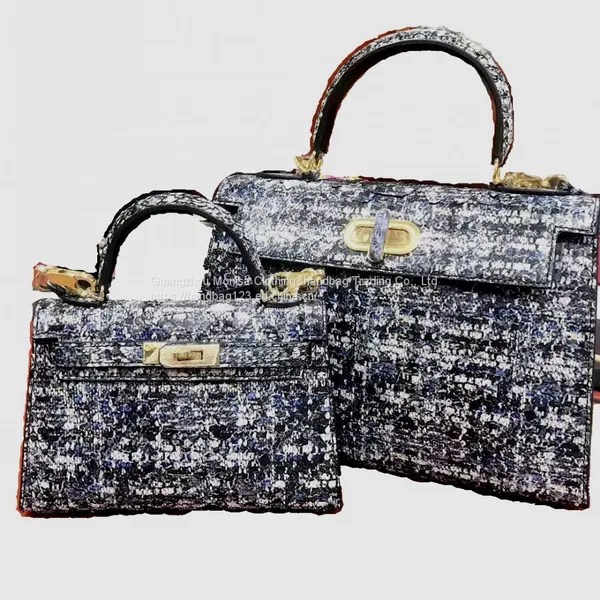 Himalayan Original White Luxury Natural Python Leather Women's Bag Shoulder Bag Diagonal Bag