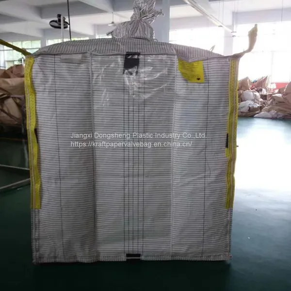 Breathable 1000kg Q Bag Super Sack PP Woven FIBC Jumbo Bag Laminated Bulk Bag Coated 1.5tonne Sling Tote Big Bag for Firewood photo-3