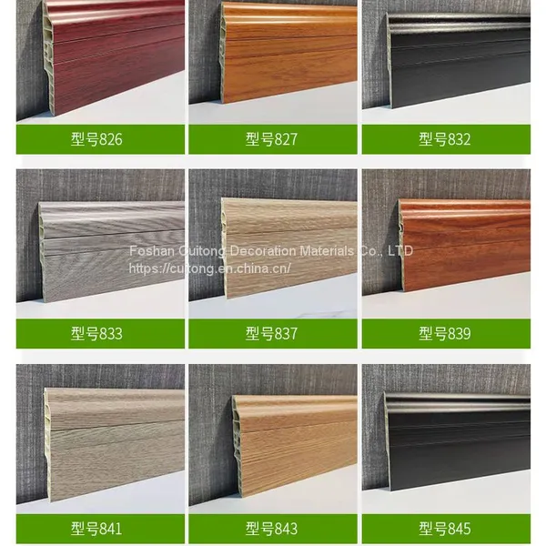 Hotel Apartment Home Wooden Plastic Baseboard Office Shop Exhibition Hall PVC Anchor Line Waterproof Corner Line Wall Edge Line photo-4