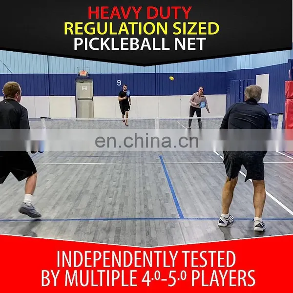 22FT Wide 36 Inch Height at Side Lines Pickleball Net With Wheels Outdoor Retractable Portable Pickleball Net photo-2