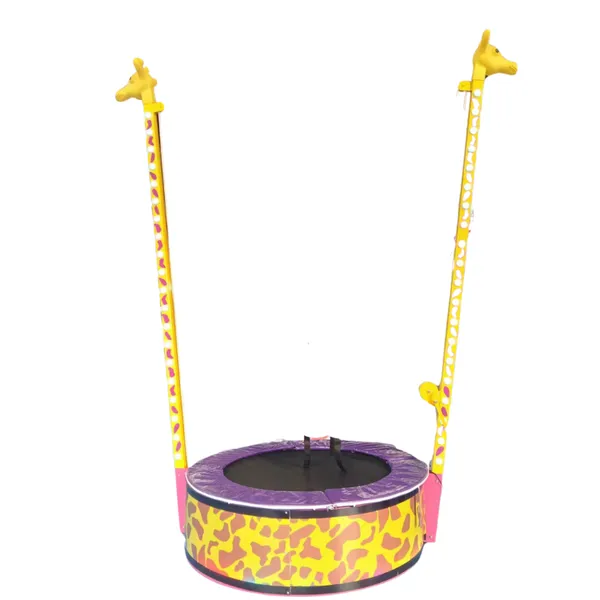 Bed Motor Rotating Fitness Silent Mini Foldable Rebounder Trailer Mounted Portable Mobile Latex Electric Metal Bungee Trampoline