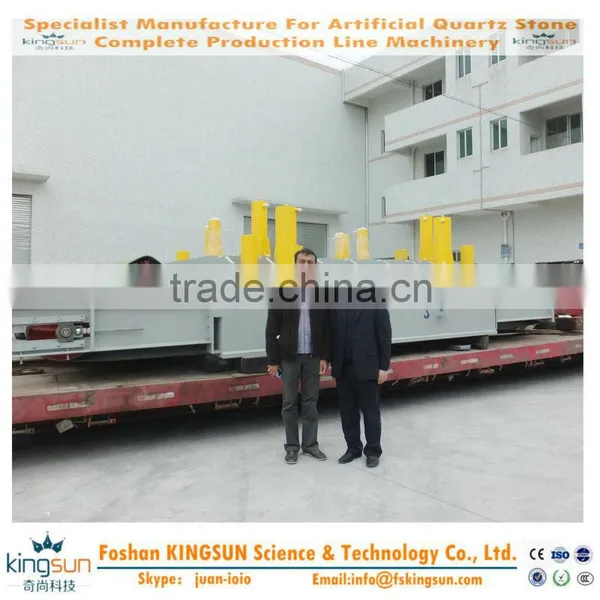 Best Price 600 M2/ 8 Hours Machine Engineered Artificial Quartz Stone/Making Machine for Man-made Quartz Slab