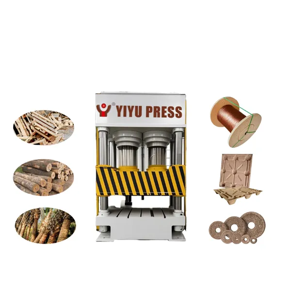 High Strength Fumigation-Free Hot Press Machine for Pallet Compressed Wood Sawdust Pallets Machine photo-3