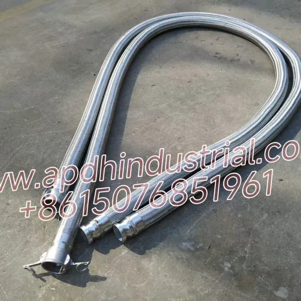 Cam lock quick coupling flexible metal hose