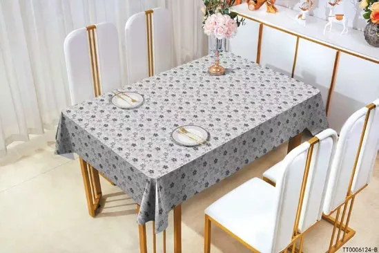 4 Pack Black, Rectangle Disposable Plastic Tablecloth for Picnic, Birthday, BBQ, Party, Wedding (Black, Rectangle, 54in. X108in.) photo-3