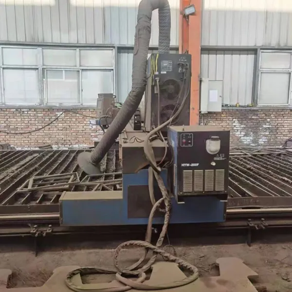 used cnc plasma cutter, gantry type, huayuan 300a, with flame cutting