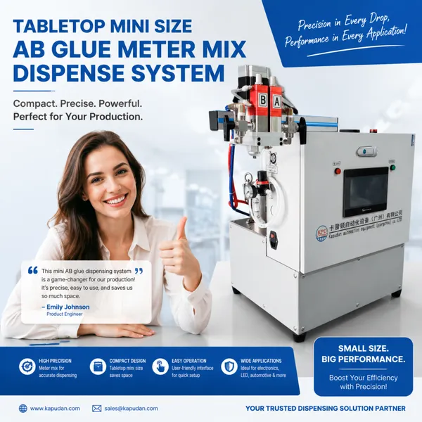 2-Part Polyurethane PU Adhesive Glue Dispensing Machine Mixing Machine for Sensors and Wire Glands and Board photo-3