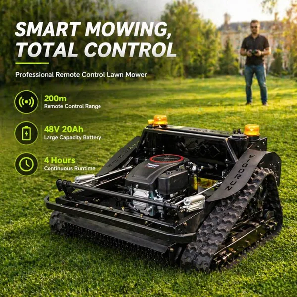 Vigorun Remote Control Mower Robot Commercial-Grade Endurance Remote Control Mowers for Slopes