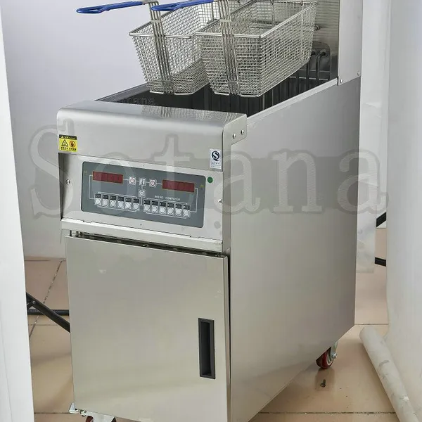 Single-cylinder Computer-controlled Vertical Electric Frying Oven