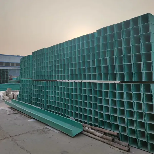 Wastewater Treatment Plant FRP Solid Cable Tray Fire Retardant GRP Composite Cable Channel photo-3