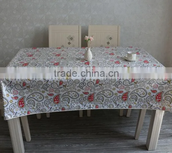 New Designed Friendly Pvc Printed Tablecloth With Paris Buildings