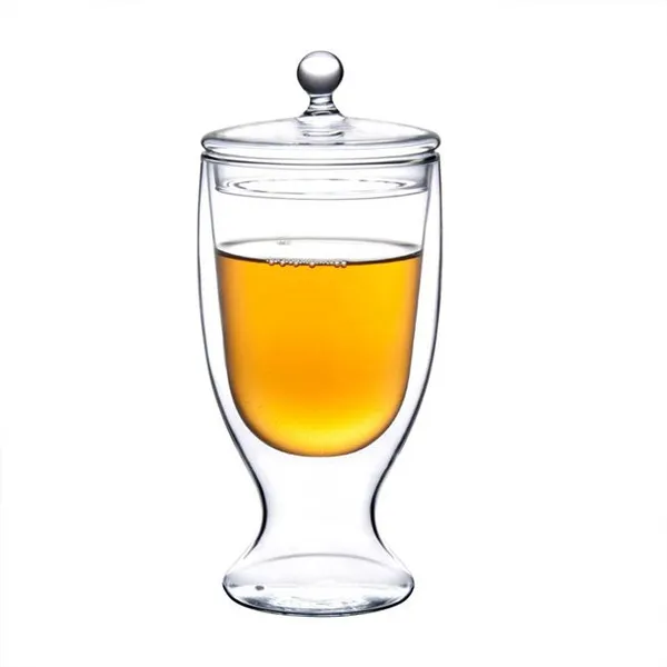 Double Wall Glass Milk Cups