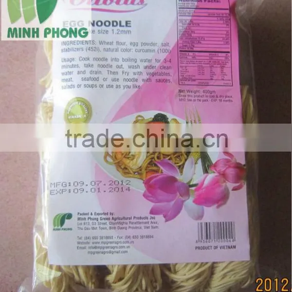 EGG NOODLE PASTA NEST/ ROUND SHAPE, SIZE 1.2MM, 400GM