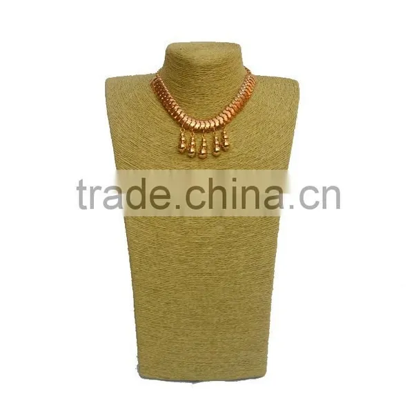 Newest Design Paper Twine Miniature Mannequin Nacklace Display photo-5