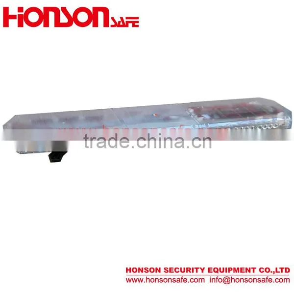 Low-profile Amber LED Warning Used Signal Lightbar With 100W Siren Speaker HS4120 photo-4