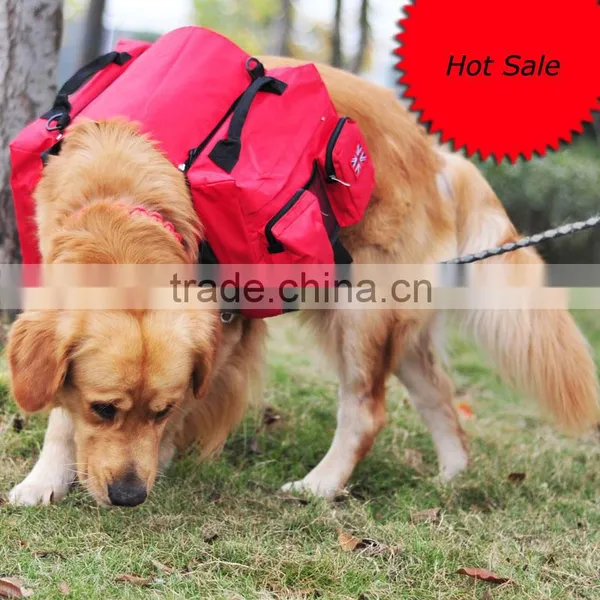 3 Colors Big Dogs Backpack Portable Pet Dog Bag Golden Retriever Bags photo-2
