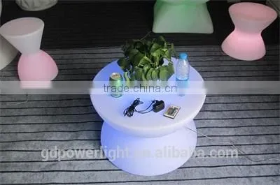 PE Plastic Bar Table With LED Lights and Remote 6040B photo-2