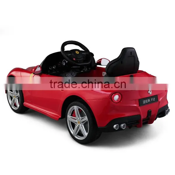 Battery Opreated PP Plastic Type Ferrari F12 Licensed Ride on Car for Kids photo-5