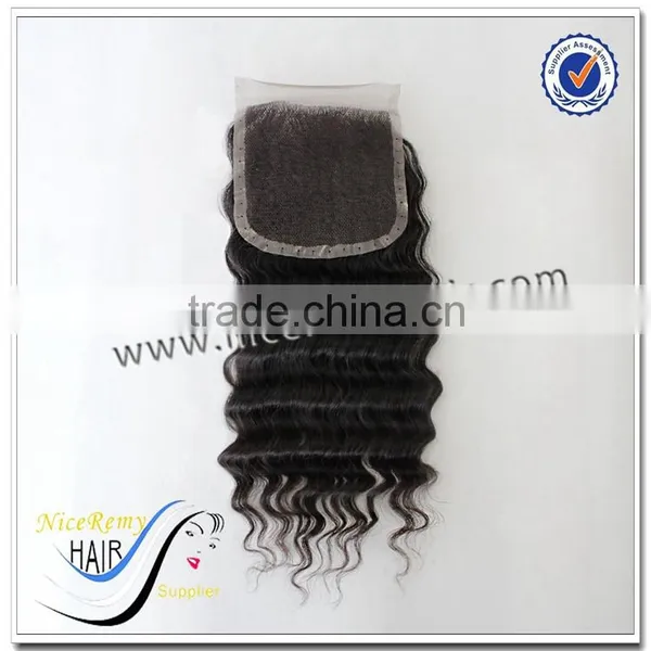 2016 Hot Sale Wholesale Top Quality 100 Virgin Human Hair Deep Wave 5*5 Lace Closure photo-2
