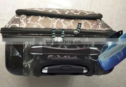 Stock Quality PC With Polyester 3pcs Trolley Luggage Set photo-5