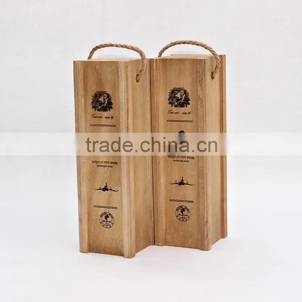 Wholesale Handmade Single Bottle Wooden Wine Gift Boxes photo-4