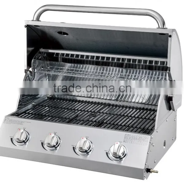4 Main Burner 45 Degree Inclined Panel Built in Gas Barbecue photo-2