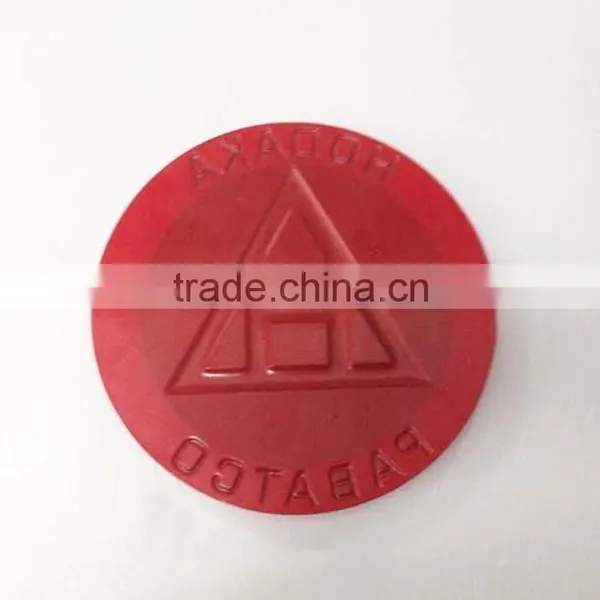 Cheap Custom Plastic Car Wheel Center Emblem Steering Round Car Badge photo-5