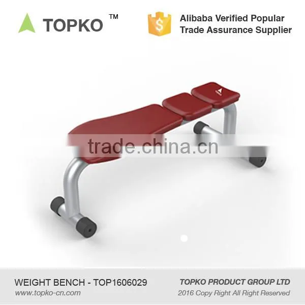 TOPKO flat workout weight bench gym training flat weight bench