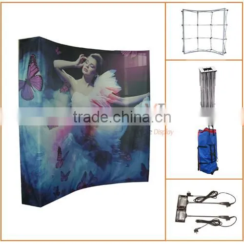 Easy Fold Flat and Curved Fabric Frame Display photo-2