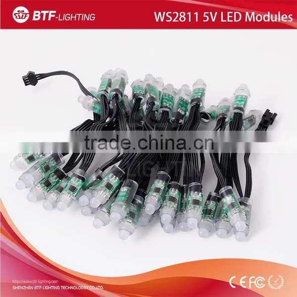 Black Wire WS2811 12mm Pixel Led Module, 5V IP68 Waterproof photo-2