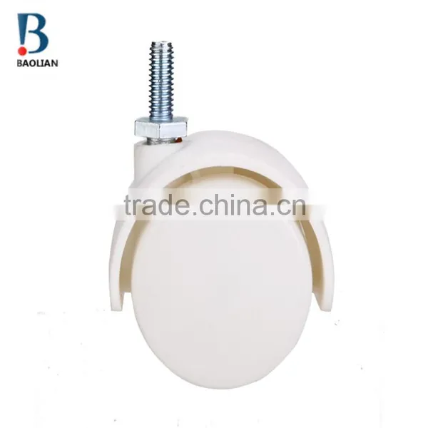 2016 Discount 40mm Off-white Nylon Thread Stem Furniture Caster Wheel photo-4