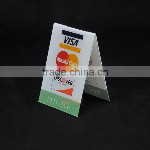 Advertisement Printing V Shape Acrylic Advertisement Sign photo-3