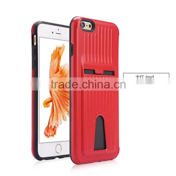 Wallet Card Holder Mobile Phone Case for Iphone 6S, Heavy Duty Card Case for Iphone 6G photo-3