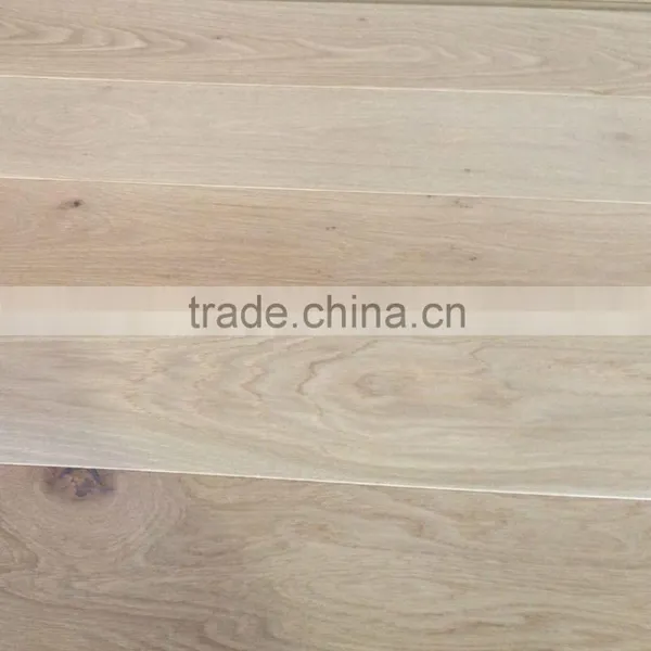 Unfinished Wide Plank White Oak Engineered Wood Flooring 260mm photo-3
