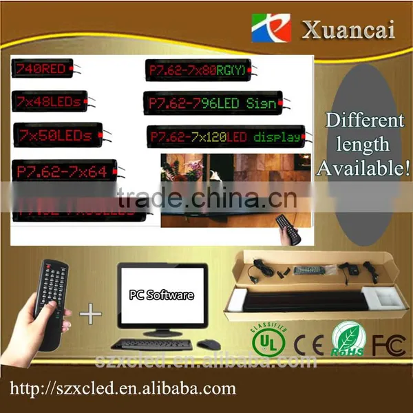 Promotion! M500N-780R(P7.62-7x80Red) 5VDC100-240V AC Use Programmable Led Moving Message Display Scrolling Text Sign Panel Board Quality Choice photo-6