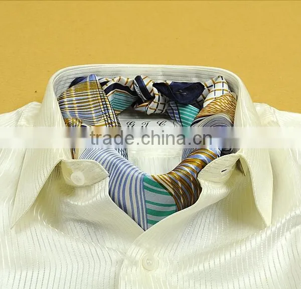 Luxury 100% Silk Square Scarves for Men photo-4