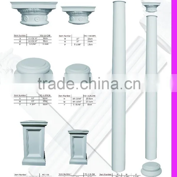 2016 High Quality Good Price Beautiful Polystyrene Crown Roman Columns Molds photo-6