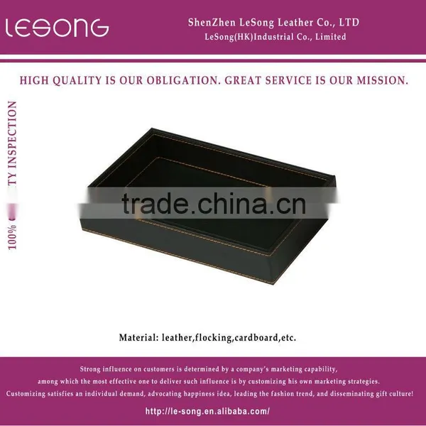 Cardboard note holder/Desktop leather Memo Notes Box
