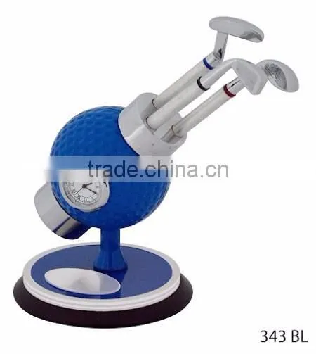 Golf Desk Clock Metal Clock Corporate Gift Clock Bulk Gift Clock Logo Clocks