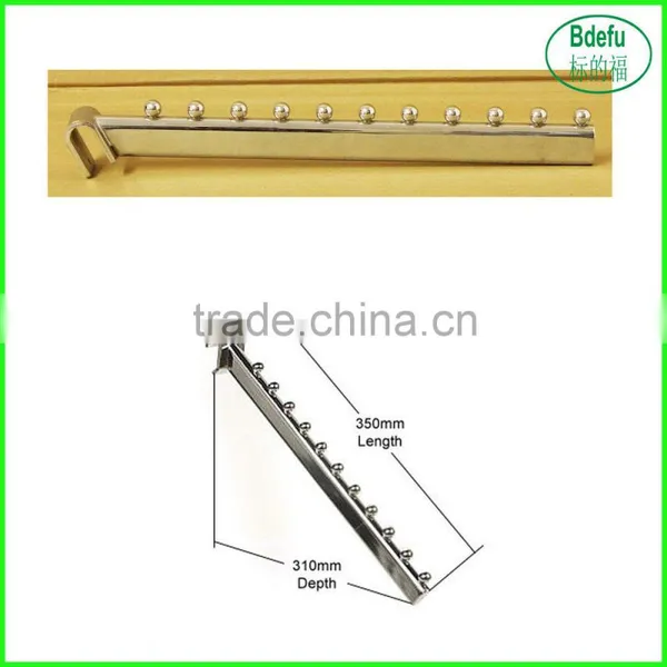 Retail Clothes Hanging Rail Shop Display Rail Wall Mounted Store Shelves