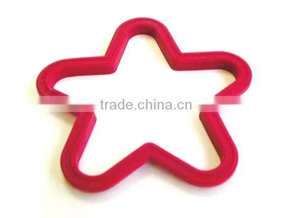 Five-star shape silicone fried egg forms
