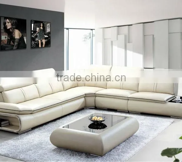 New Living Room Furniture Classic Leather Sofa Model photo-2