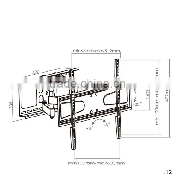 Cantilever Drop Down Up e LCD di Montaggio VESA Tv Staffe Staffa a Parete photo-5