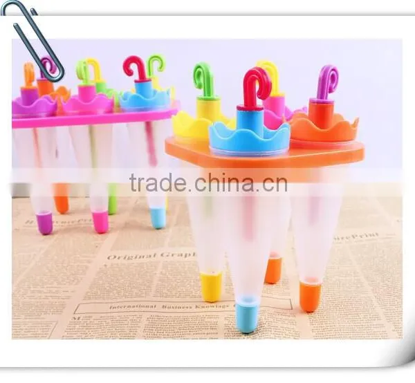 Popular Umbrella Shape Food Grade Plastic Ice Cream Tool Ic001 photo-3